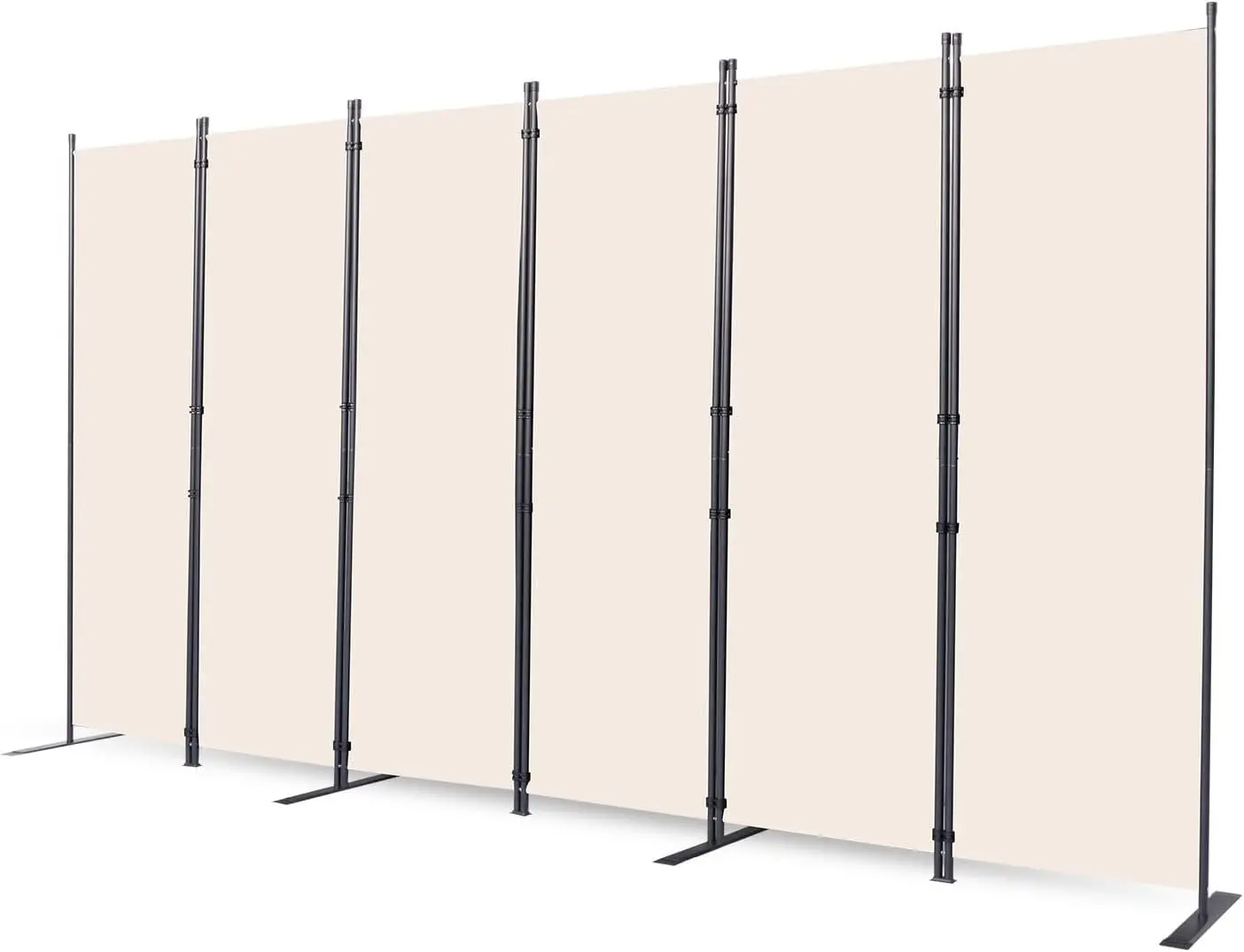 

Room Divider, 6 Panel Folding Privacy Screens with Wider Feet, 6 Ft Portable Room Partition for Room Separator, Room Div