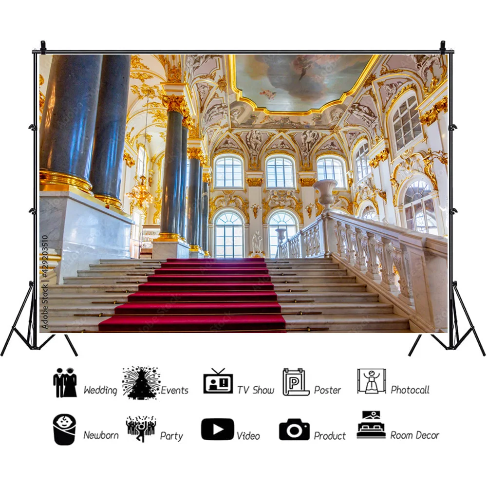 Nitree Auditorium European Style Church Photography Backdrop  Architecture Zagreb Cathedral Photo Studio Background JT-21