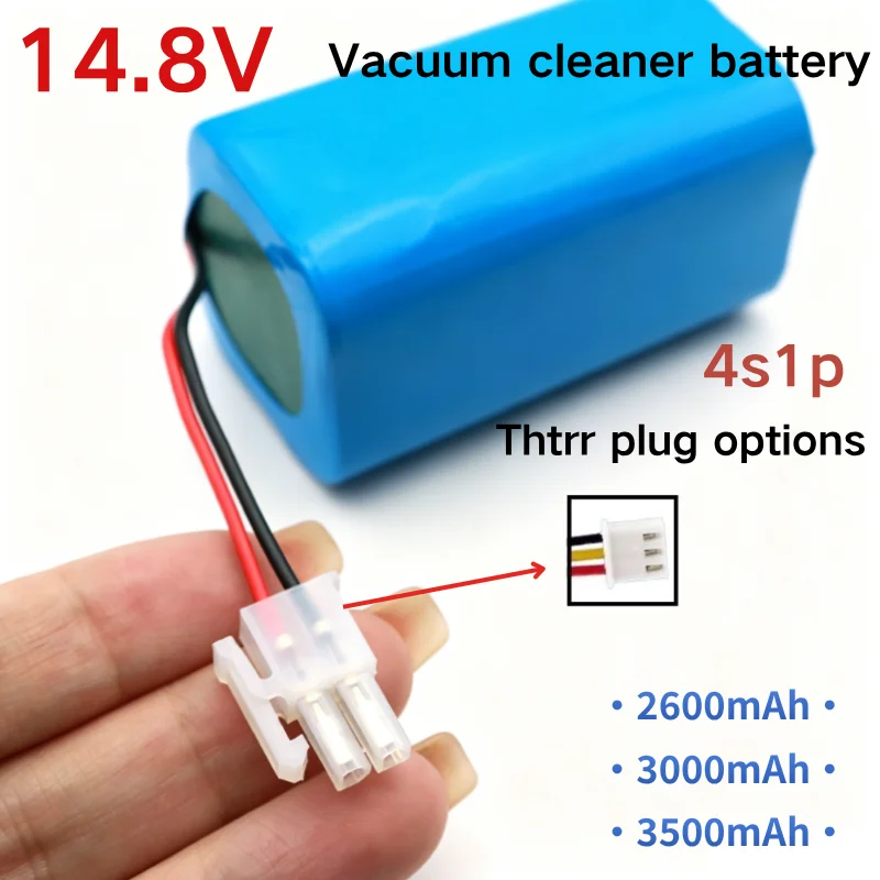 14.8V 2600mAh/3000mAh/3500mAh Vacuum Cleaner Replacement Battery Universal lithium battery pack for small household appliances