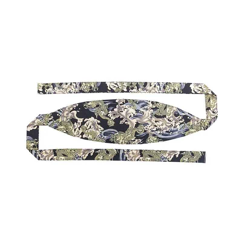 Retro สไตล์ผู้หญิงชุดกว้างเข็มขัด bronzed พิมพ์ลายดอกไม้ yukata Obi คอสเพลย์เข็มขัดญี่ปุ่น kimono Obi