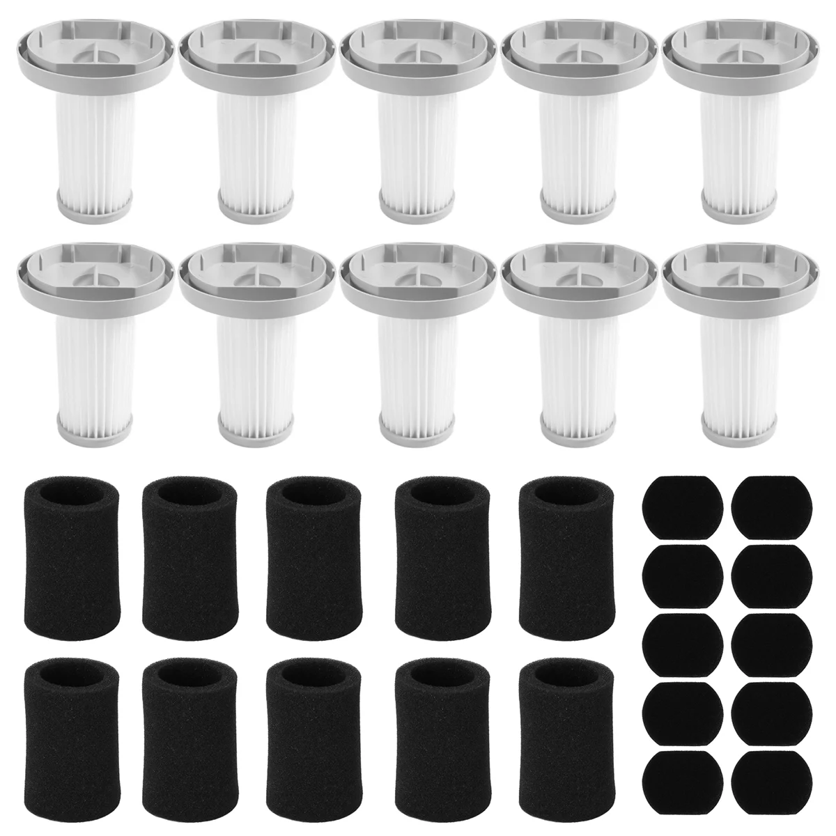 

10 Sets Handheld Vacuum Cleaner Hepa Filter Sponge Filter Kit for Deerma DX700 DX700S Vacuum Spare Parts Accessories