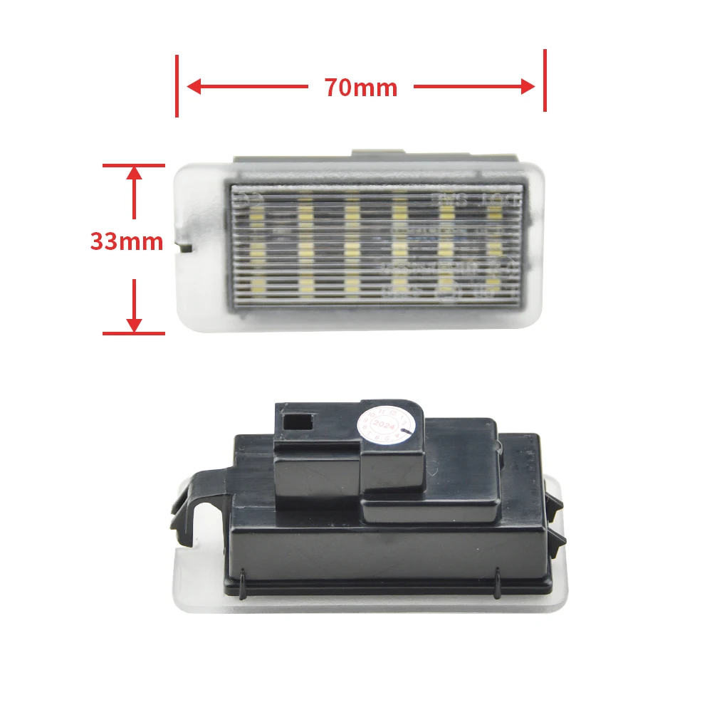 2PCS LED Interior Trunk Luggage Compartment Light For Nissan Qashqai J12 Juke Note Pulsar Interior Lamp 26490-JD000