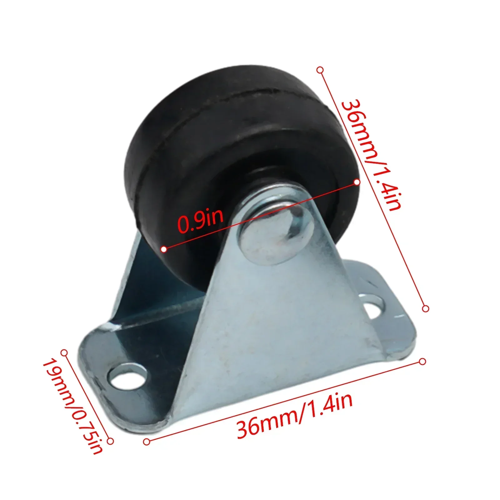 Rigid Caster Rubber Caster Features Pitch Mm Aperture Mm Specifications Type Rigid Caster Approximate Cabinets