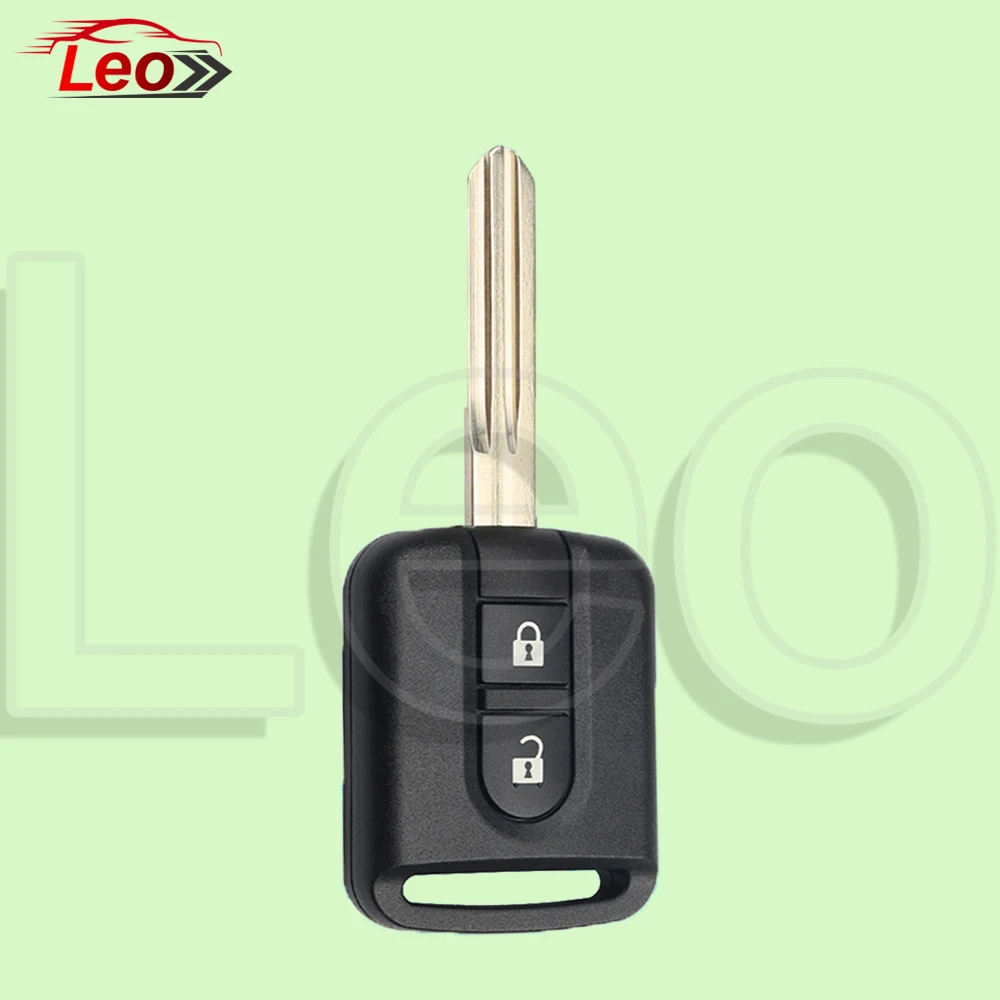 Leo para nissan qashqai j10 note e11 navara d40 frontier juke micra chave remota do carro 2button 433mhz id: 46chip fcc:5wk4 876/ 818