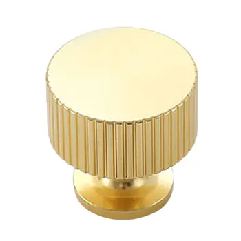 10 ks úchytek na skříňky z zlatého hliníku s jedním otvorem a šrouby, kuchyňská skříňová úchytka na zásuvku, moderní hardwarové příslušenství 10 nejlepší prodej zlaté úchytky skříněk - №5