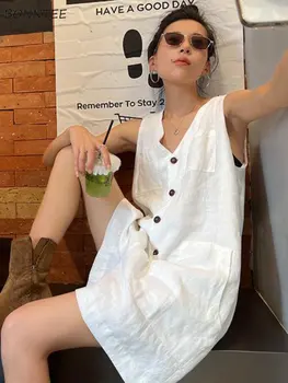 女性のためのノースリーブTシャツ,夏のデザインのTシャツ,カジュアルな韓国スタイルのファッション,しっかりした,オールマッチ