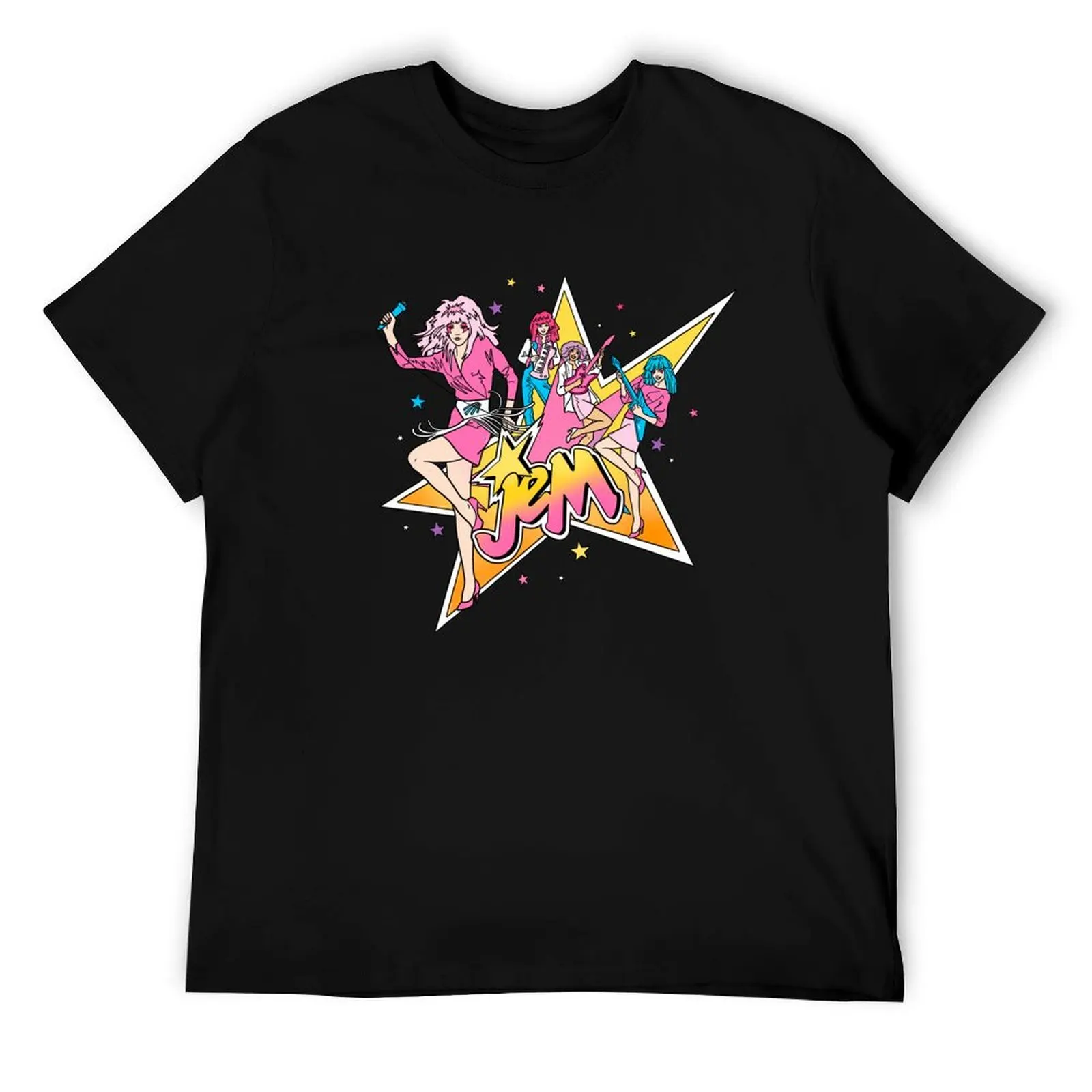 

80s Jem - Star T-Shirt man t shirt cotton man t shirt heavy cotton man t shirt luxury T-Shirt