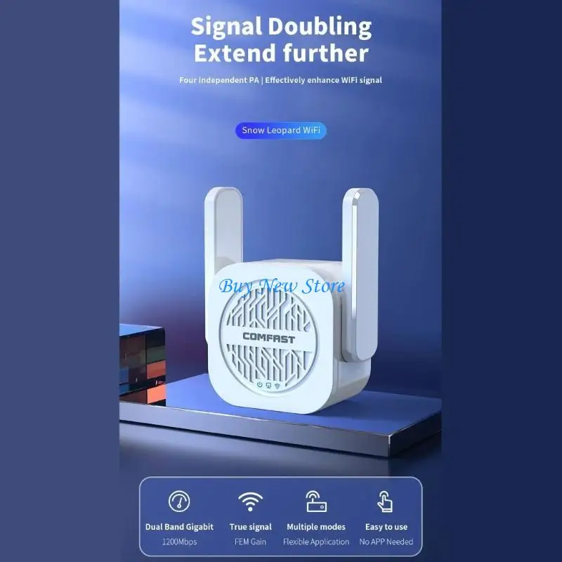 20ce Cải thiện cường độ tín hiệu của bạn với Tín hiệu mở rộng WiFi này tăng tốc độ 1200Mbps