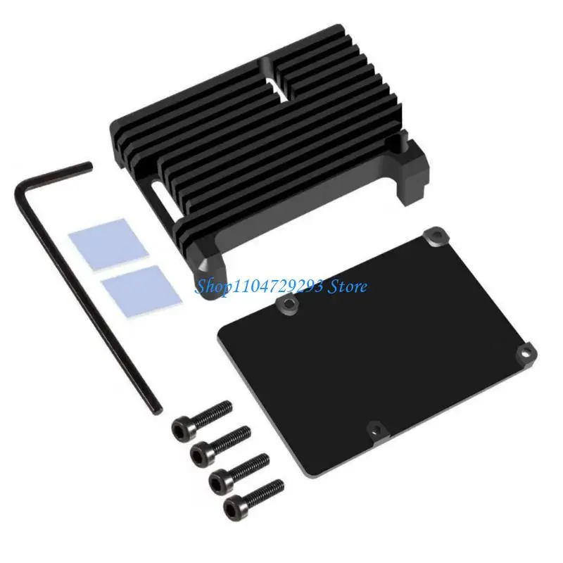 Y2GD Advanced Cooling 4B Armors Case for Raspberry Pi4B Metal Shell with Double Fan and Precise Cut Aluminium Alloy Design