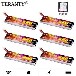 1-10PCS TERANTY 1S 850mAh 3.8V 80C/160C HV 4.35V Light Weight Long Fly Times Lipo Battery with PH2.0 Plug For FPV Drone