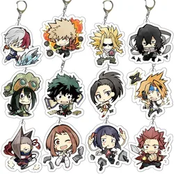 Anime Game Boku no Hero One's Justice Cosplay Costume Key Pendant Props Acrylic Keychain Keyring