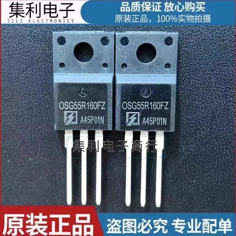 OSG55R160FZ - A brand-new in-stock MOSFET (Metal-Oxide-Semiconductor Field-Effect Transistor) with 550V voltage rating and TO-22