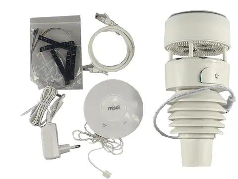Misol/ Ultrasonic weather station smarthub WiFi Gateway wind speed wind direction rain temperature humidity