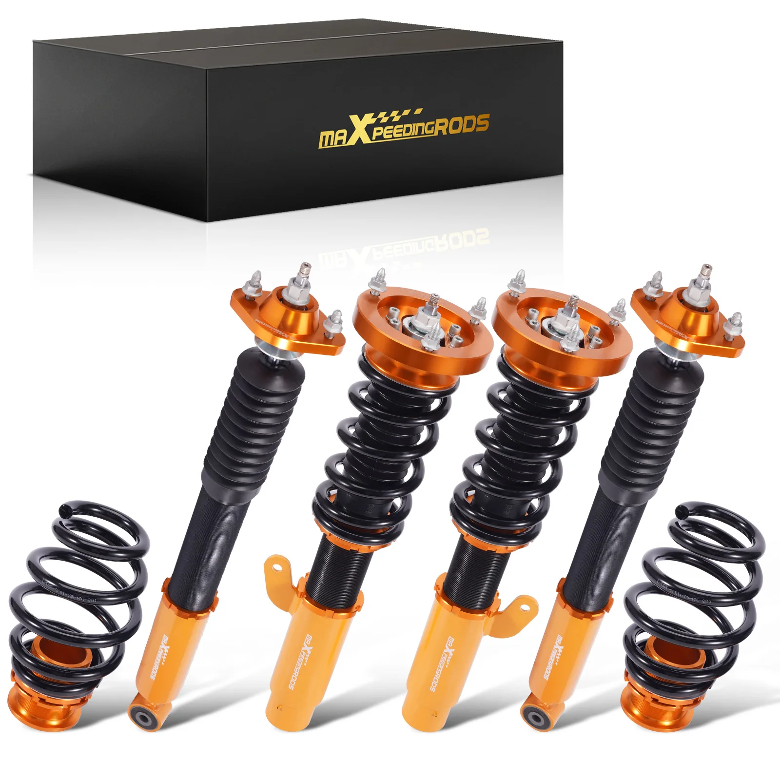 maXpeedingrods Coilovers Shock Struts for E46 (1998-2006) 316i, 318i, 320i, 323i, 325i, 328i, 330i, M3 Adjustable Damper