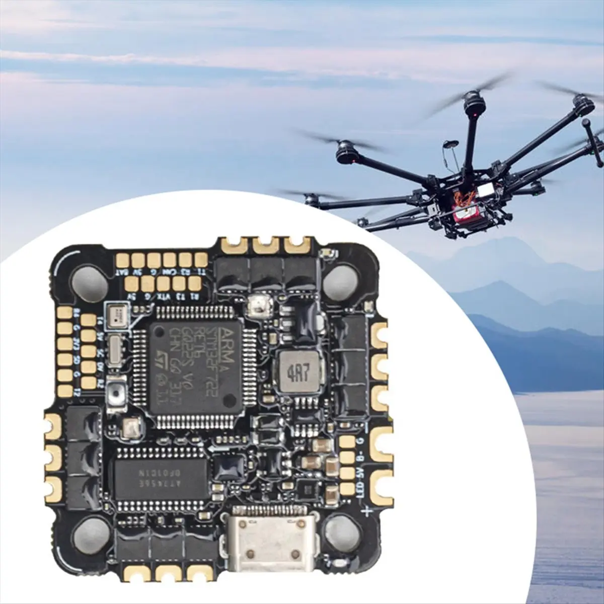 【♮•▲Today-Only!】F7 40A AIO Flight Controller ESC Integrated Board 4-6S ICM42688P for FPV Racing Drone Traversing Aircrafts