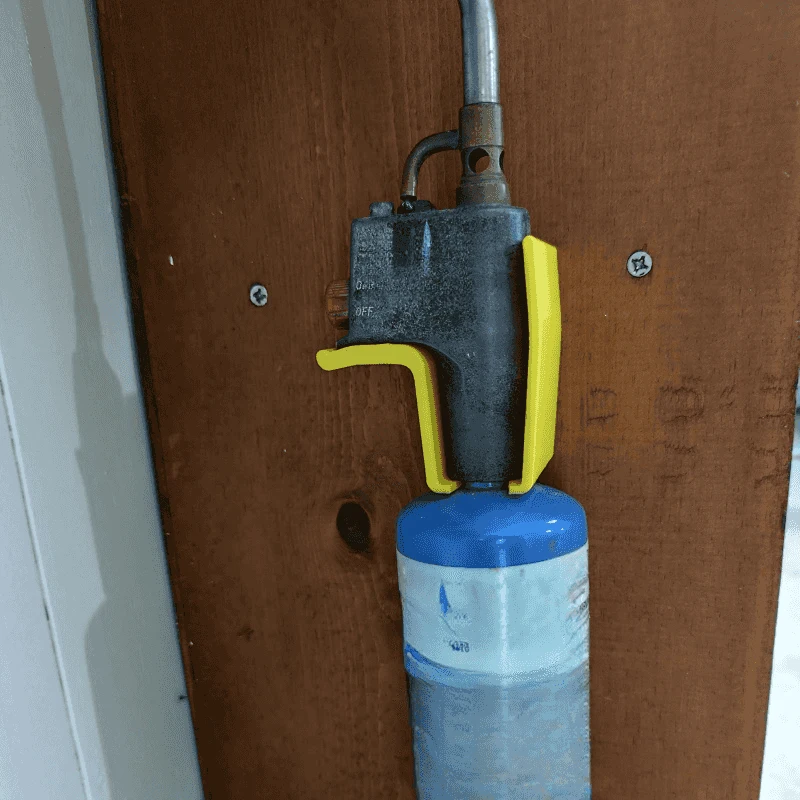 Soporte de pared para antorcha BernzOmatic TS8000, organizador de almacenamiento que ahorra espacio
