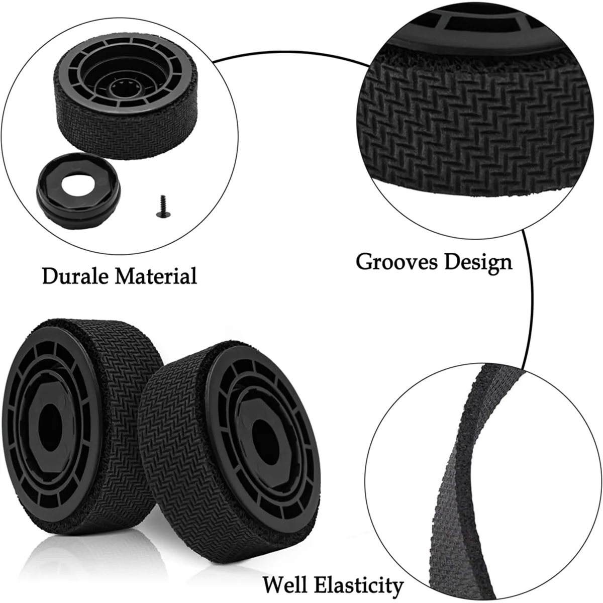 A56T Wheel Tires Replacement for iRobot Braava Jet M6 (6110) (6012) (6112) (6113) Ultimate Wi-Fi Connected Robot Anti-Slip