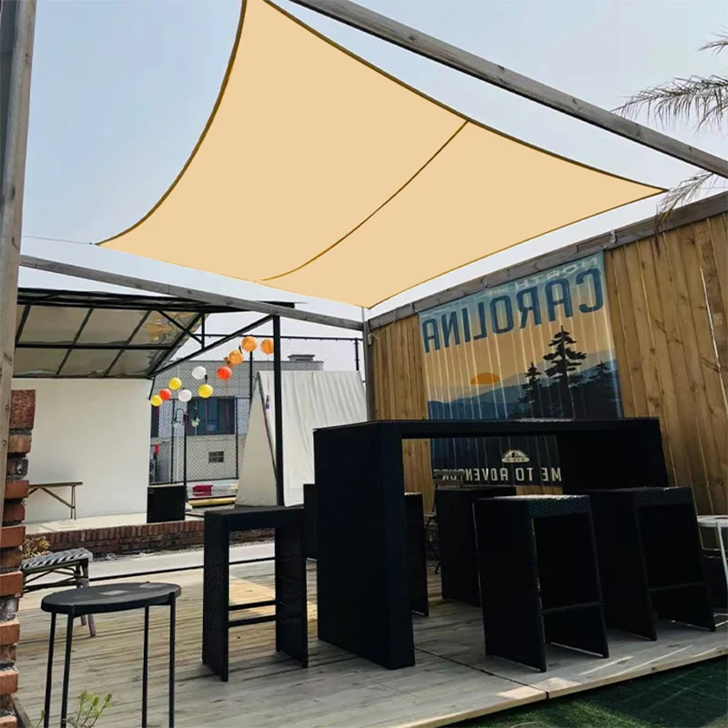 

Outdoor Awnings Waterproof Sun Shade Sail Garden Canopi For Terrace Car Canvas Awning Rectangle Pool Sun-Shelter Sunshade Sail