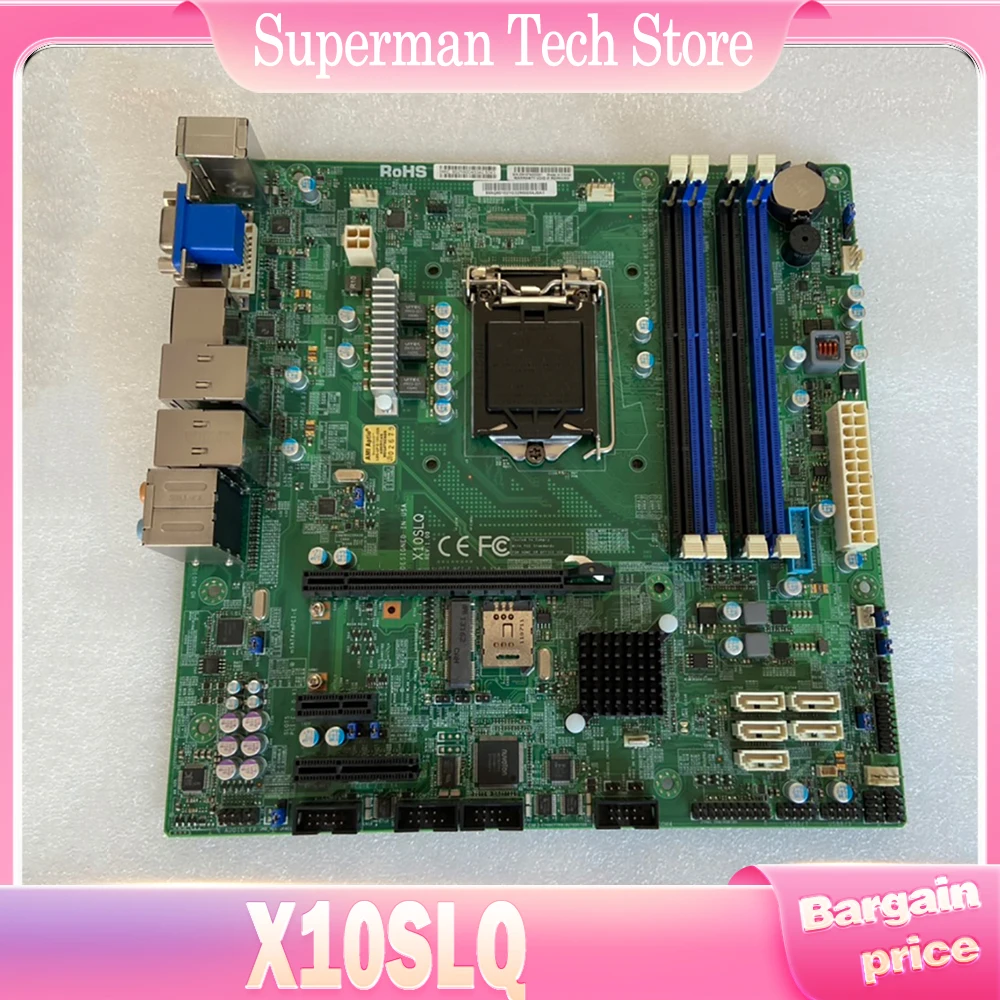 For Supermicro Server Motherboard 4th Gen. Core i7/i5/i3 DDR3 non-ECC LGA1150 X10SLQ