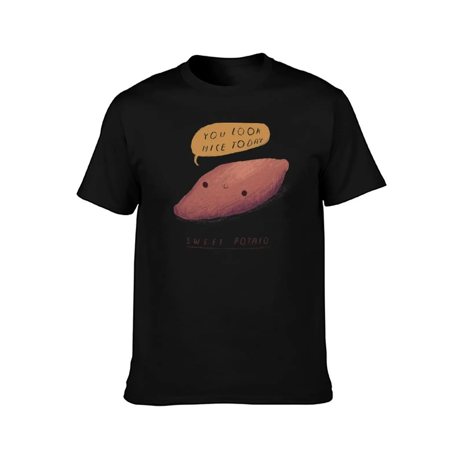 sweet potato T-Shirt Summer Casual Cotton Tee Oversized Streetwear Tops Vintage Graphic Print Loose Fit Short Sleeve