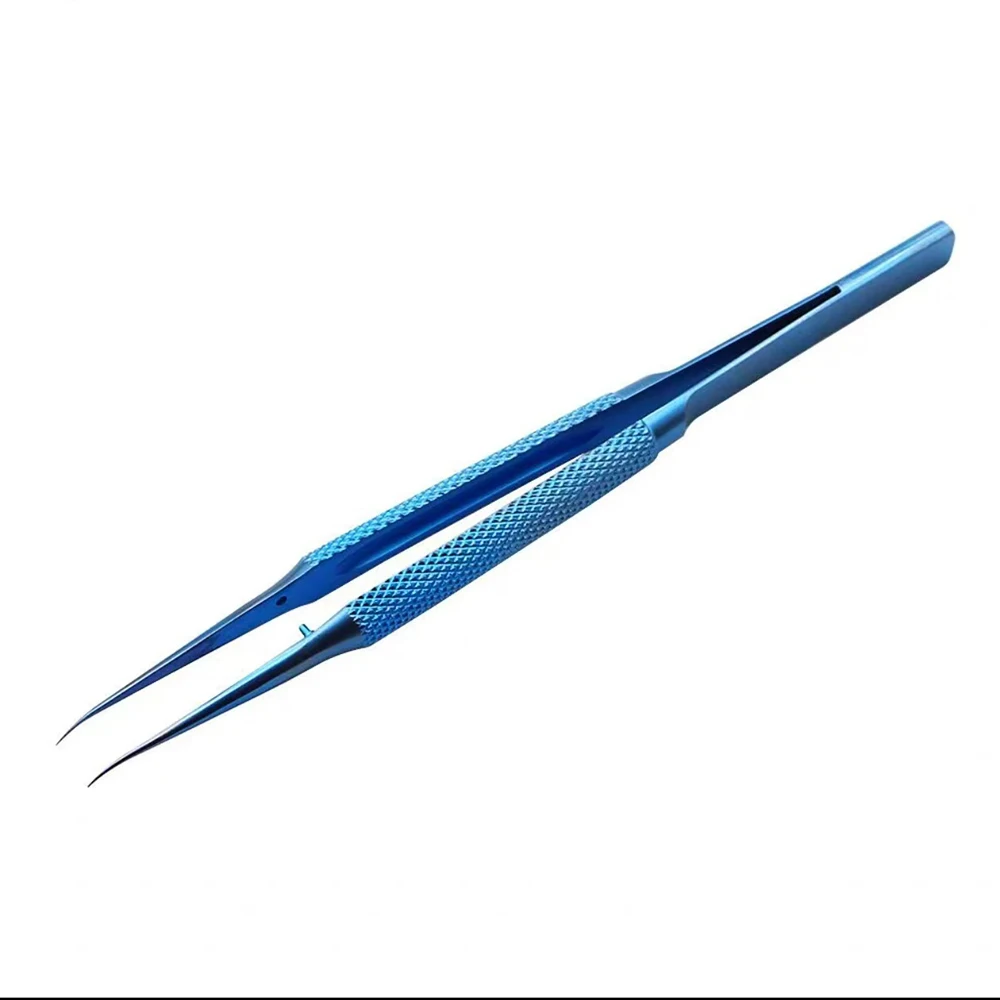 Titanium Alloy Precision Flying Wire Blue Tweezers For Mobile Phone Soldering Motherboard BGA Fingerprint Repair Tool Set