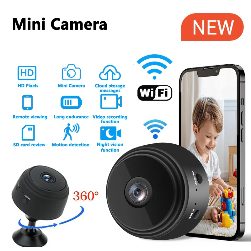 1080P HD Mini WiFi Kamera Baby Monitor Indoor Sicherheit Sicherheit Überwachung Nachtsicht Camcorder IP Cam Audio Video Recorder