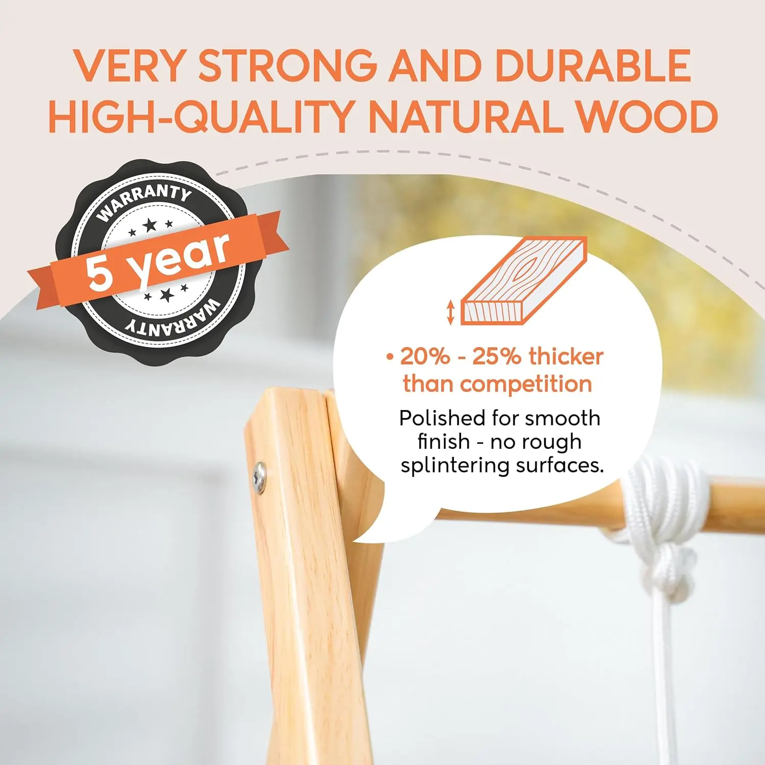 مجموعة أرجوحة قابلة للطي للأطفال الصغار مع حامل - مونتيسوري الفاخر، مجموعة أرجوحة داخلية قائمة بذاتها على طراز والدورف للأطفال من عمر 6 أمتار إلى 3 سنوات