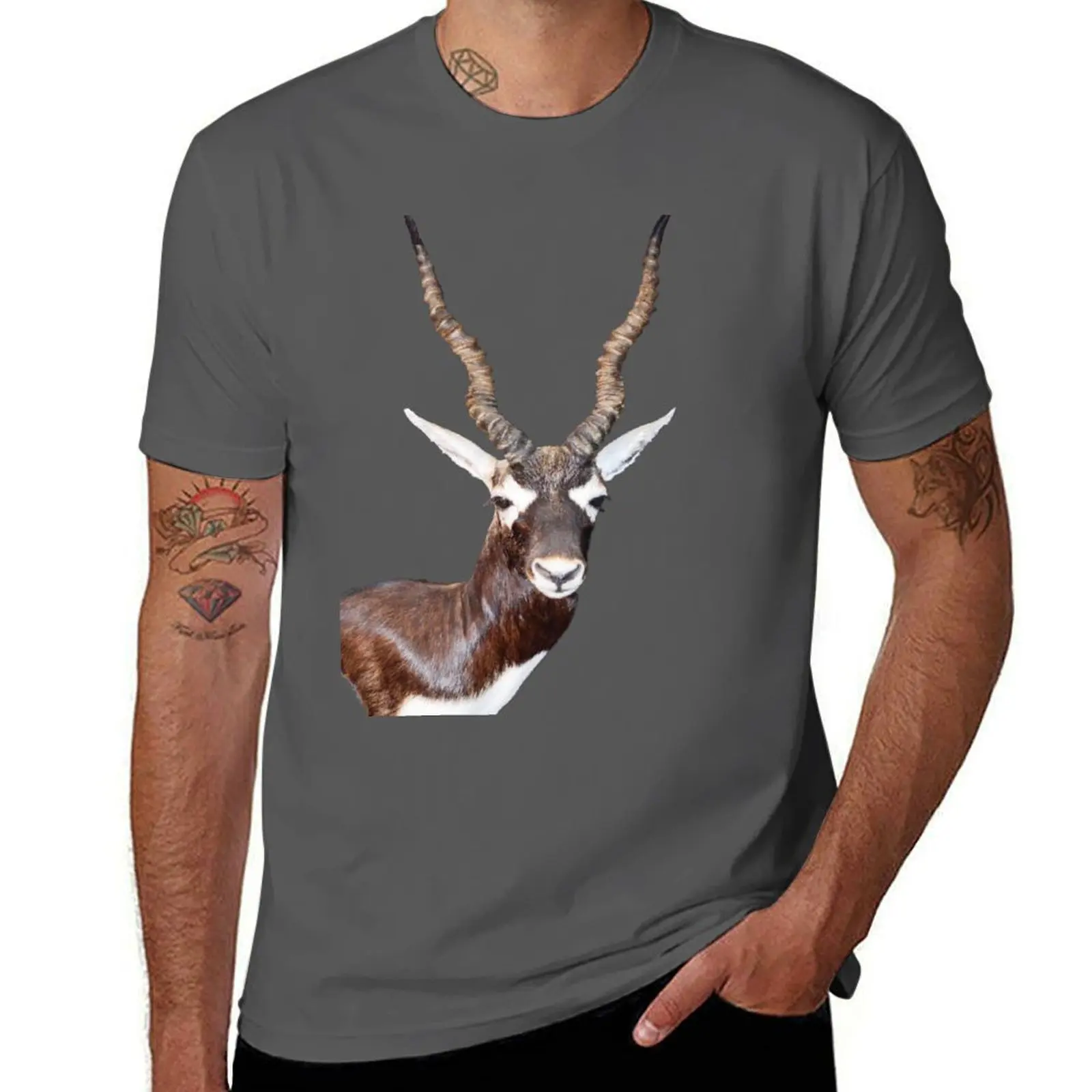 Texas Blackbuck Antelope - photo by Dody Denman T-Shirt Funny t-shirt boys animal print custom t-shirts mens t shirts