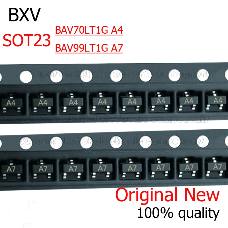 100 sztuk/partia 2N7002 2SA1015 2SC1623 2SC1815 2SC945 BAS16 BAT54C BAT54S BAV70 BAV99 BAW56 BSS138 BSS84 SOT23