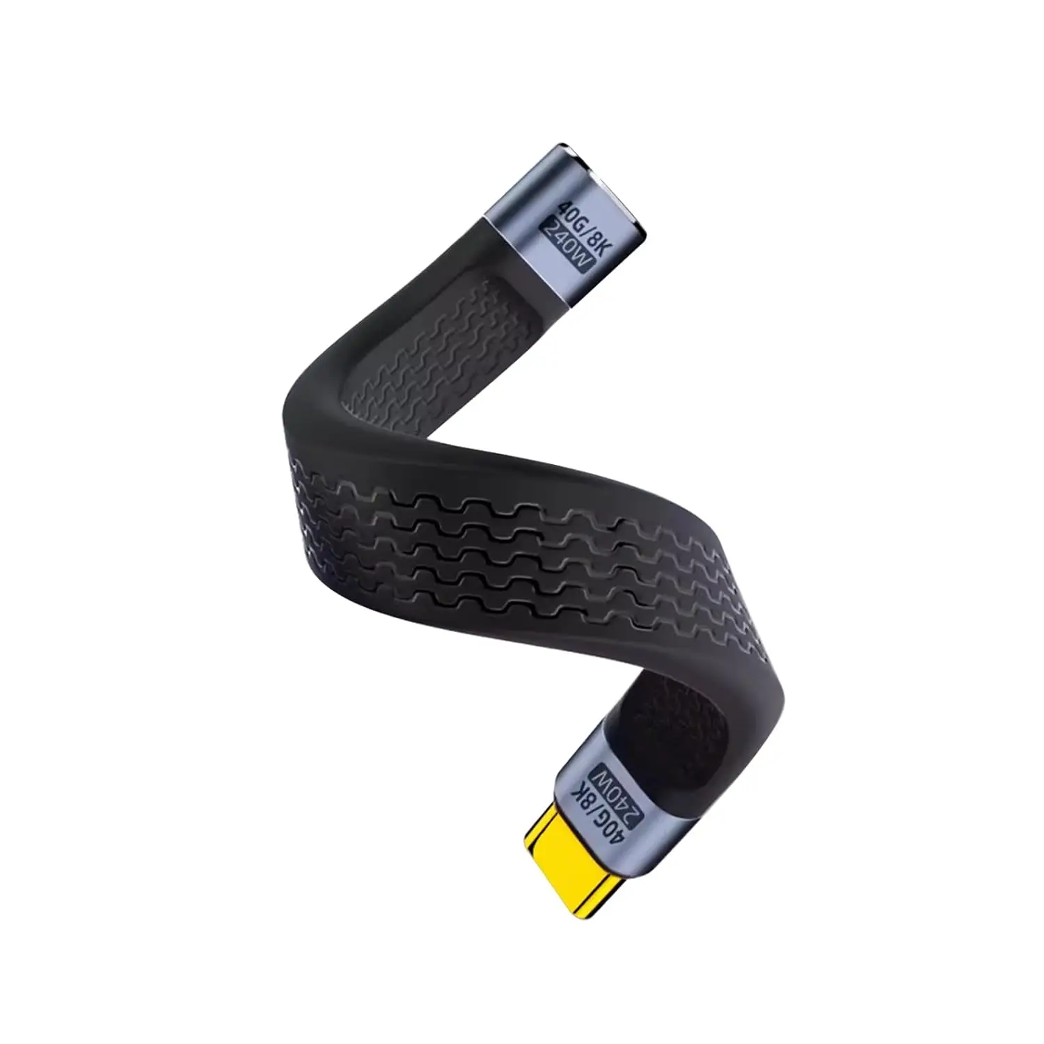 10 قطع كابل تمديد USB C قصير 5 بوصة، (240 وات PD شحن سريع، 40 جيجابت في الثانية، دقة 8K) لكابلات USB 4، آيفون 15/16، MacBoo