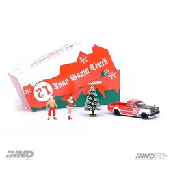 Inno-nissan sunny hakotora santaTruckモデルカー、合金ダイキャスト、クリスマス、スペシャルエディション、1:64、2021