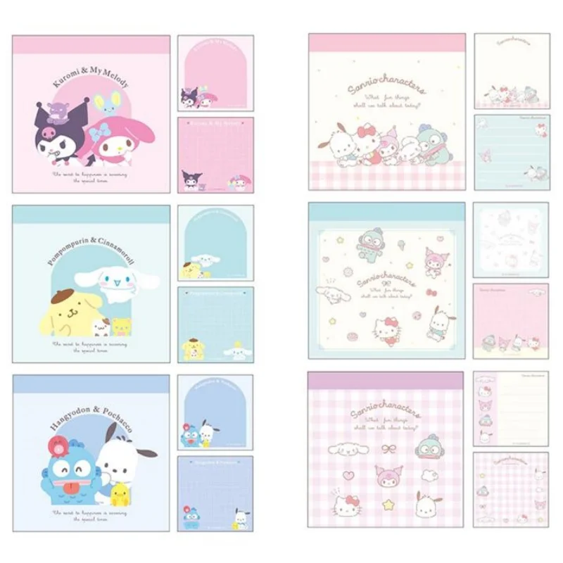 24 قطعة/الوحدة سانريو كورومي سينامورول ميلودي كيتي مذكرة الوسادة الإبداعية N مرات القرطاسية التسمية المفكرة المرجعية آخر اللوازم المدرسية