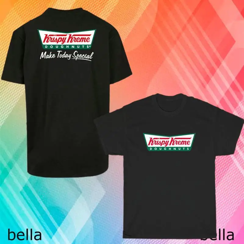 Новая футболка с логотипом ресторана Krispy Kreme Doughnuts, забавная футболка, размеры от S до 5XL