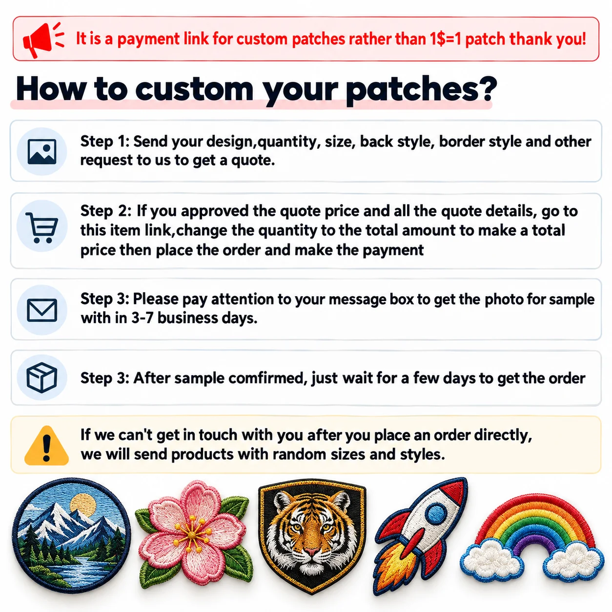 Custom Embroidered Patches DIY Iron on with Hook & Loop for Team Clothing Personalized MOQ 10pcs
