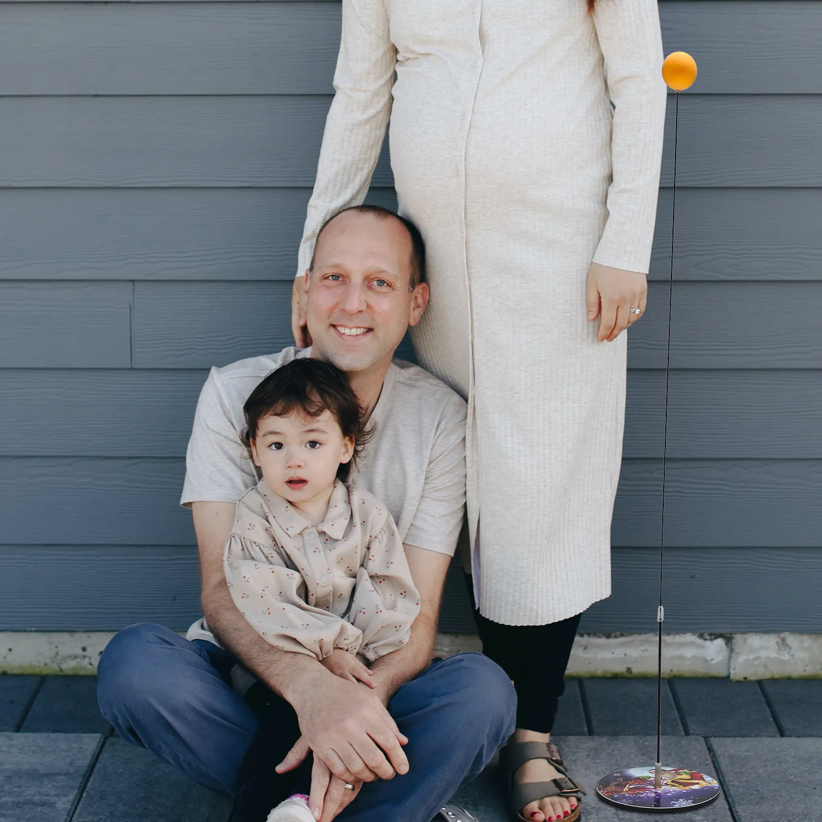 

1Set Table Tennis Training Kit High Elasticity Rebound Practice Racket Set for Adults Solo Play No Site Limit Interactive