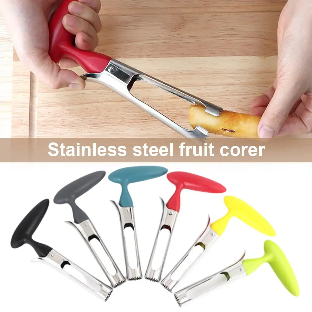 Stainless Steel Fruit Corer Remover Apple Corer Pear Seed Remover Core Kitchen Slicer Seeder Cutter Gadget Tools Fruit Vege H9Q0