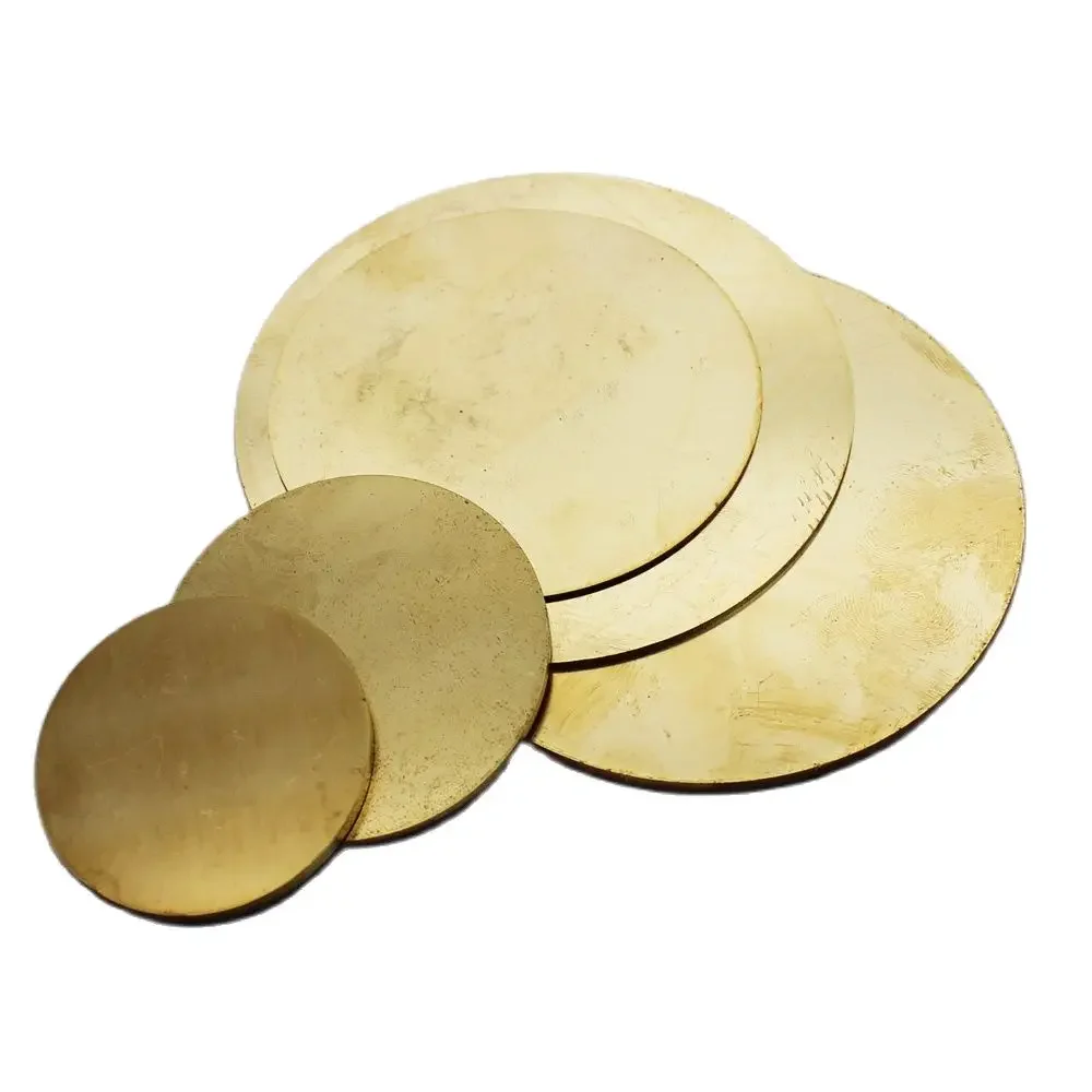 Brass Sheet Round Solid Disc Yellow Plate