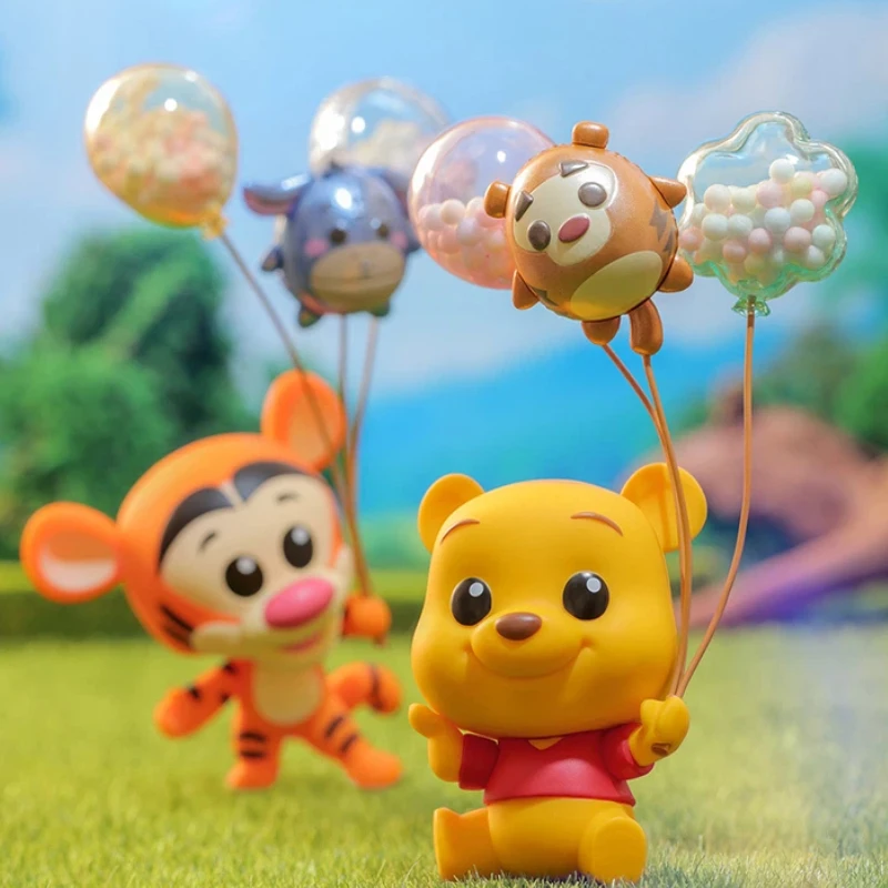 

Горячие игрушки Винни-Пух, серия воздушных шаров, косби, глухая коробка, кавайный набор фигурок, украшение для рабочего стола, подарок на Рождество и день рождения