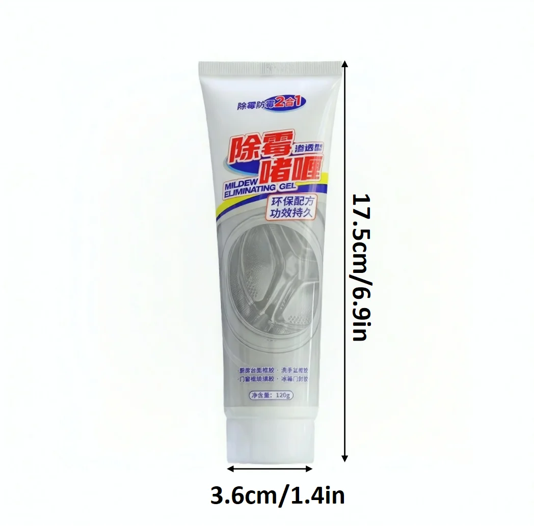 Mold Remover Gel Mildew Stain Remover For Washing Machine Rubber Seal Refrigerator Gasket Bathroom Kitchen Tile Grout Household