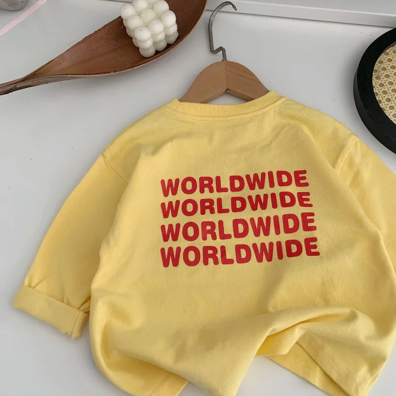 RAISE Herbst Kinder Jungen T-Shirts 2026 Buchstaben-Print Kinder Jungen Langarm Vielseitig Lässig 2-8 Jahre Baby Jungen Pullover Oberteile – Detail 2