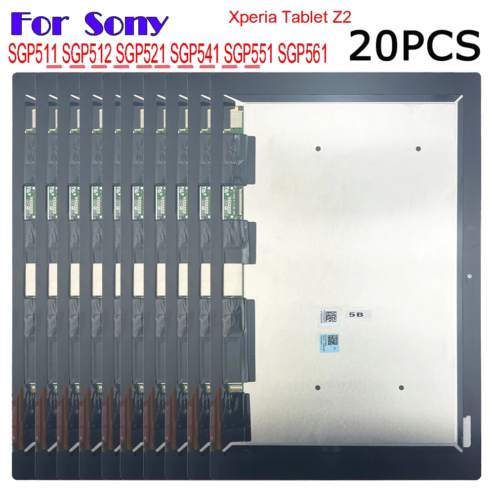 

20PCS LCD For Sony Xperia Tablet Z2 SGP511 SGP512 SGP521 SGP541 SGP551 SGP561 LCD Display Touch Screen Digitizer Assembly