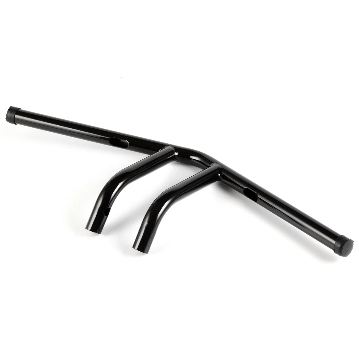 Black Retro 6" Rise Handlebar, 1" 25mm CNC Steel Pipe Custom Bar for Sportster, Aftermarket Part