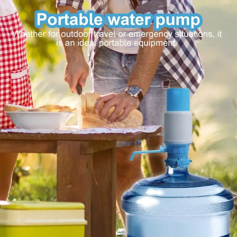 Manual Water Pump Dustproof Cover Hand Pump For Water Portable Water Pump Dispenser For Home Kitchen Apartment Garage Hotel