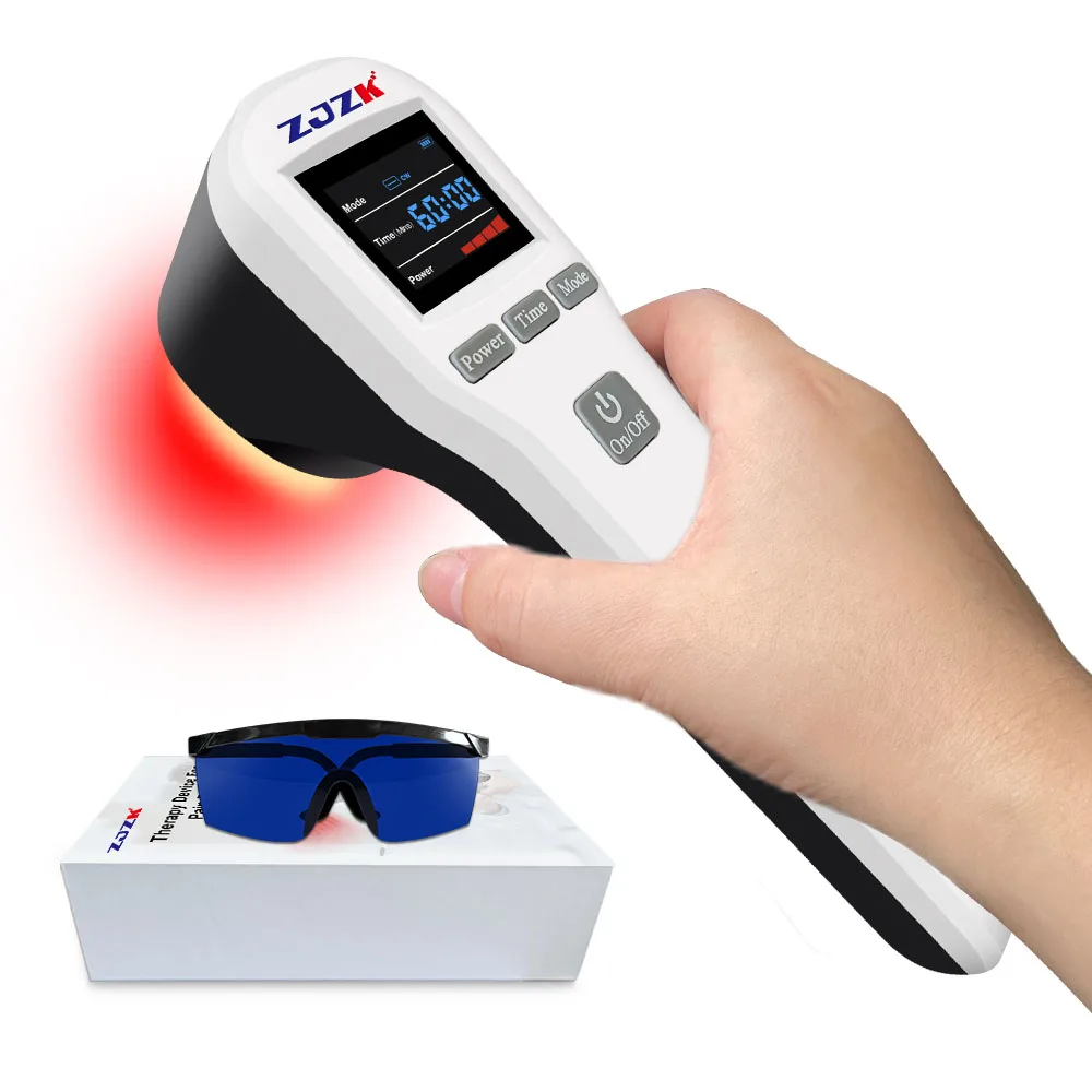 

ZJZK 880mW Laser Therapy For Bursitis Carpal Tunnel 650nmX16Diodes+808nmX4Diodes Class Iv Cold Laser Sciatica Plantar Fasciitis