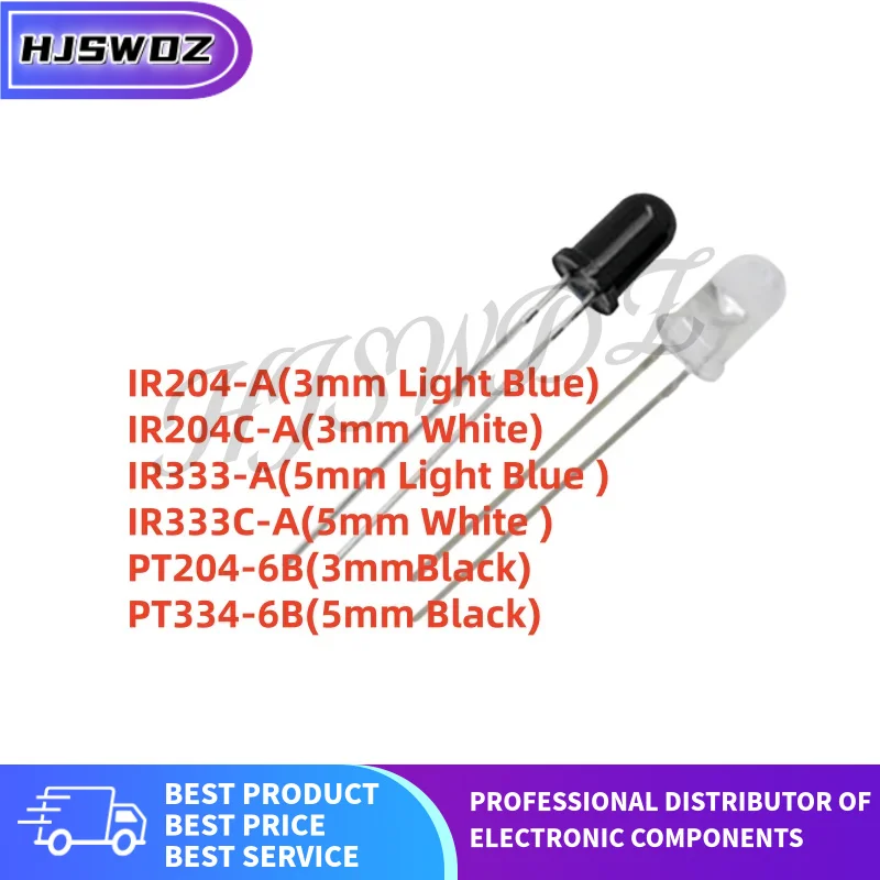 50PCS IR204-A IR204C-A IR333-A IR333C-A PT334-6B PT204-6B IR204 IR204C IR333 IR333C PT334 PT204 luminous diode LED NEW