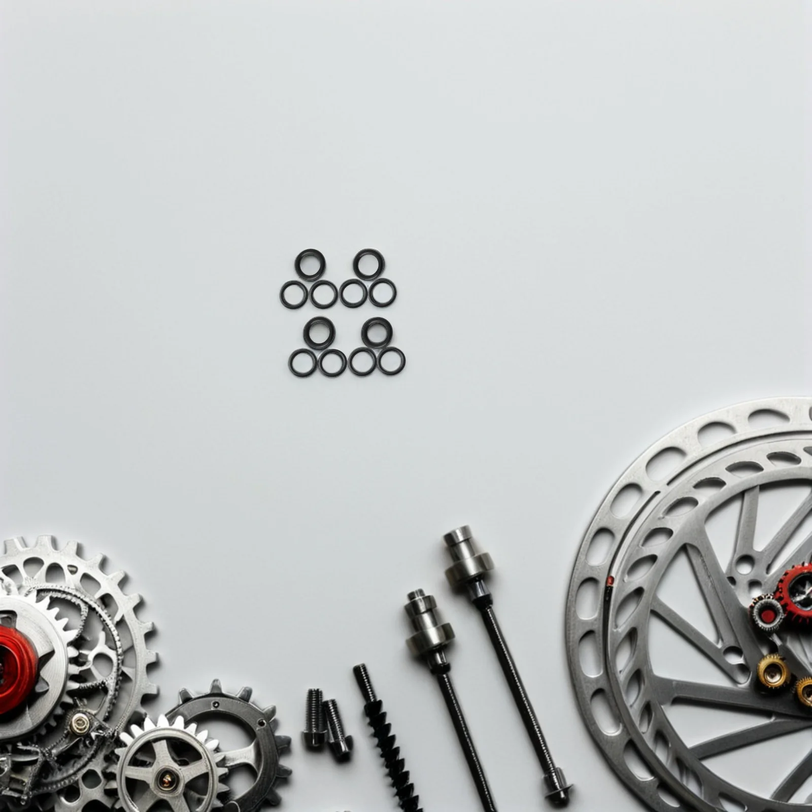 

12Pcs Bike Disc Brake Rubber Seal Rings Heavy Duty Durable Gaskets for Mountain Bike Corrosion Resistant Cycling Brake Caliper