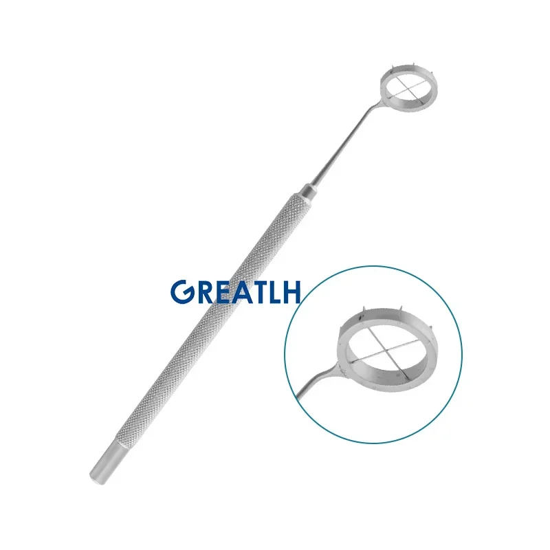 GREATLH Optical Zone Marker with Blade Stainless Steel Ophthalmic Surgery Instrument