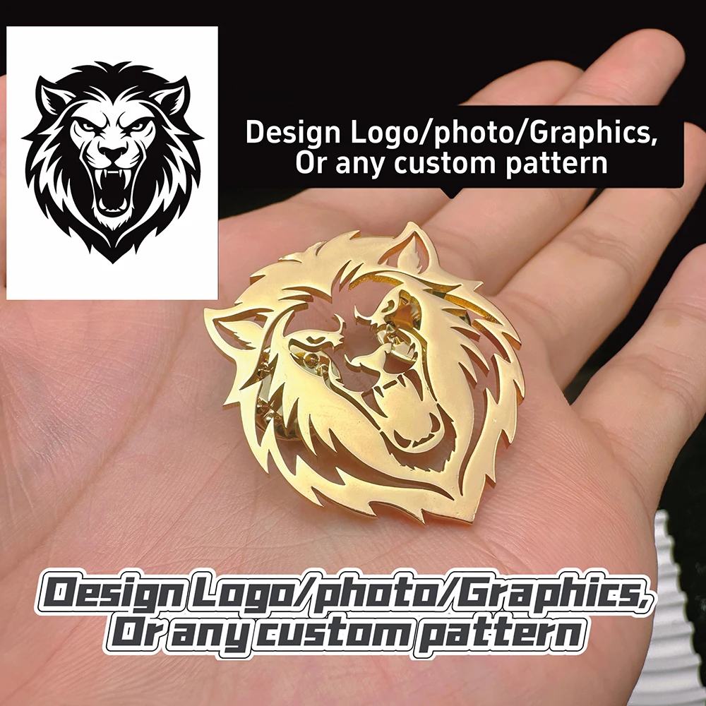 Customize any pattern, Company logo, Movable brooch, Badge design and production, Wholesale customization of any pattern