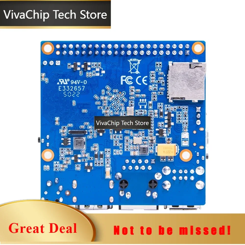 VivaChip TechBanana Pi BPI-M2+ Plus Allwinner H3, четырехъядерный процессор Cortex-A7, 1 ГБ DDR3, 8 ГБ EMMC, поддержка HDMI, Wi-Fi, Bluetooth, CSI, работает с Android, Ubuntu