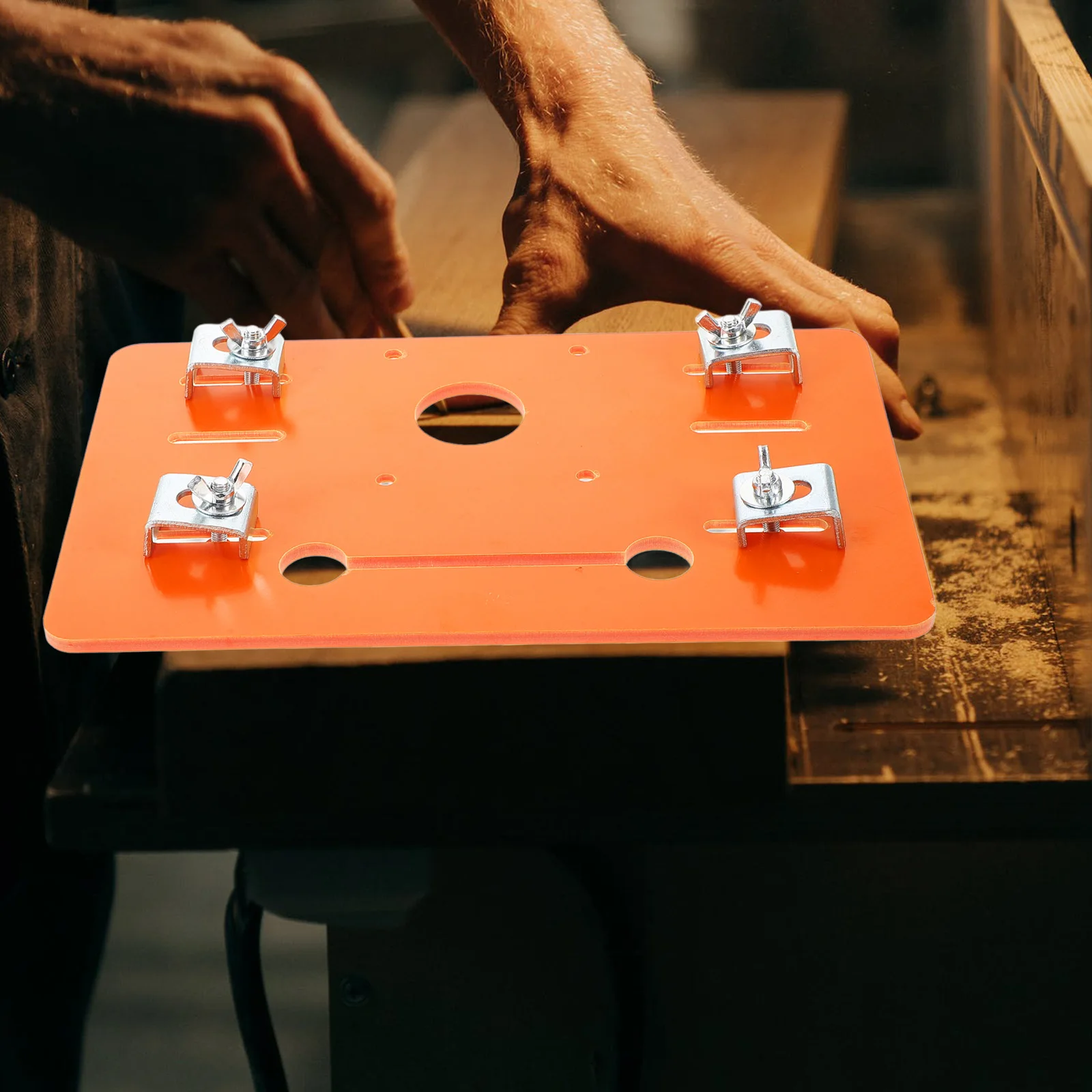 

Cutting Machine Base No Punching Guide Rail Electric Tool Board Circular Saw Gardening Bottom Plate Cutting Bottom Plate